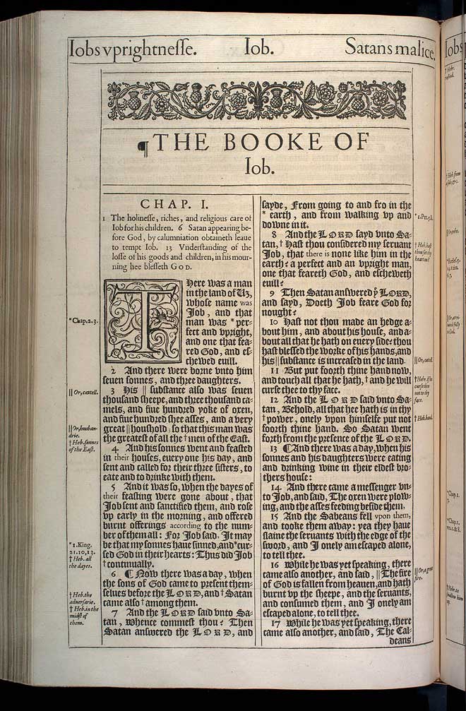 Job Chapter 1 Original 1611 Bible Scan