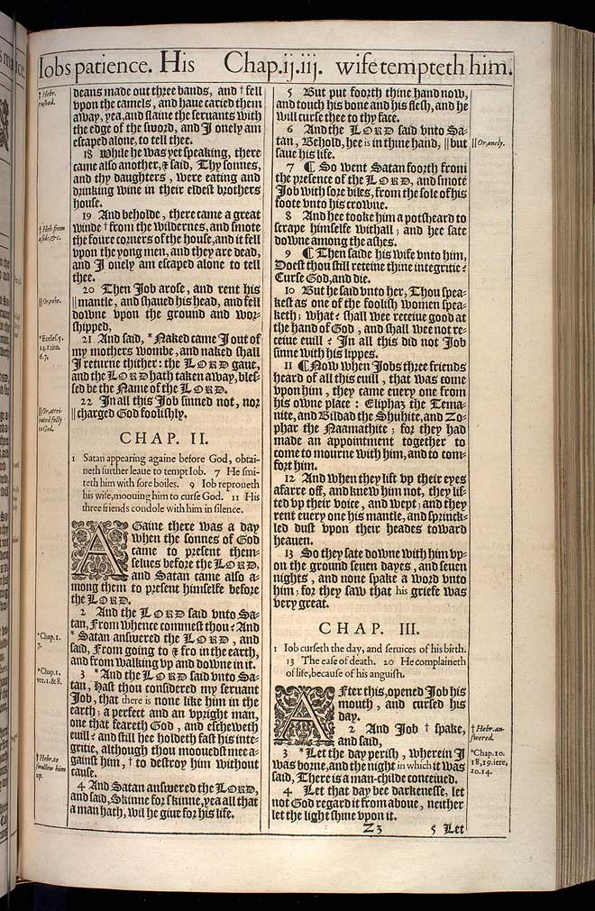 Job Chapter 3 Original 1611 Bible Scan