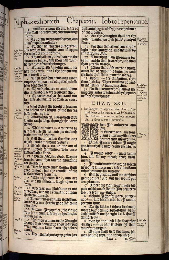 Job Chapter 23 Original 1611 Bible Scan