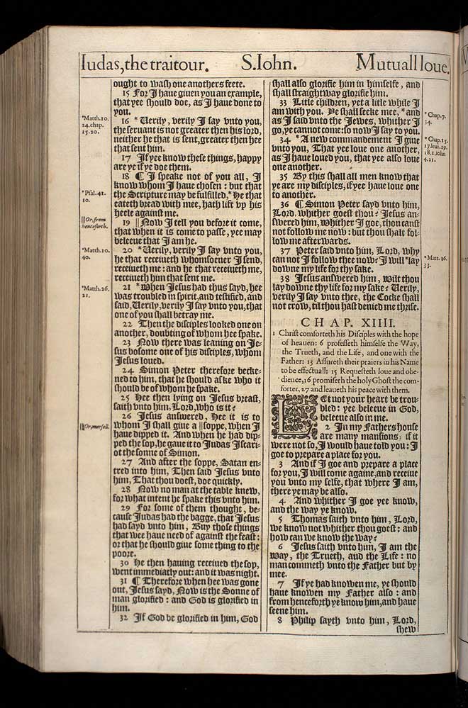 John Chapter 13 Original 1611 Bible Scan