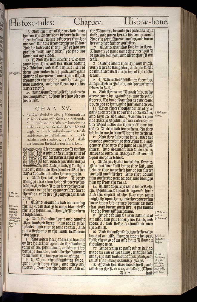 Judges Chapter 14 Original 1611 Bible Scan