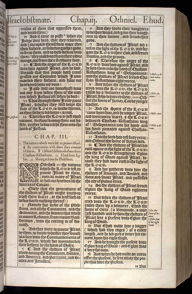 Judges Chapter 2 Original 1611 Bible Scan