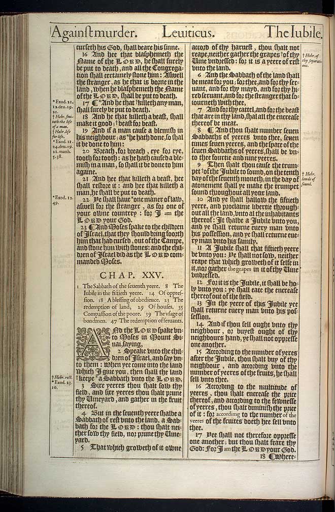 Leviticus Chapter 24 Original 1611 Bible Scan