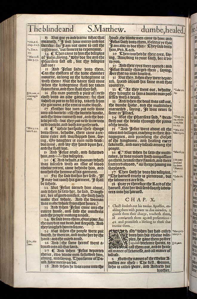 Matthew Chapter 10 Original 1611 Bible Scan