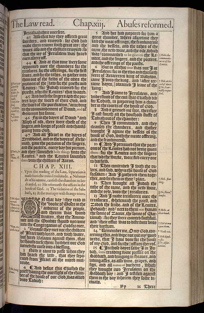 Nehemiah Chapter 12 Original 1611 Bible Scan