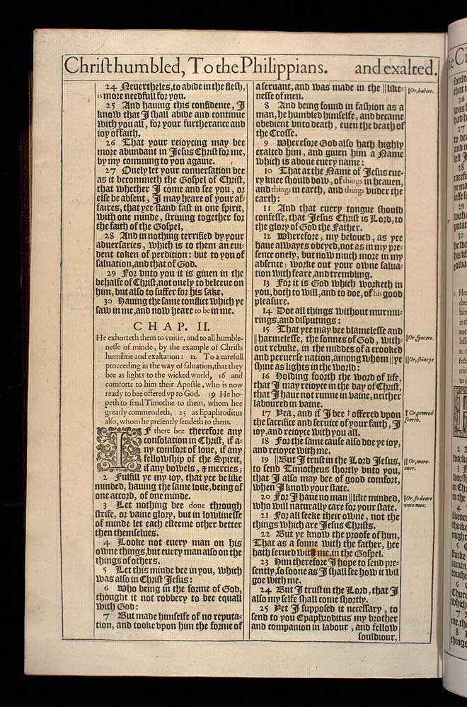 Philippians Chapter 1 Original 1611 Bible Scan
