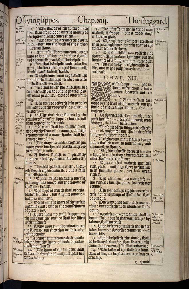 Proverbs Chapter 12 Original 1611 Bible Scan