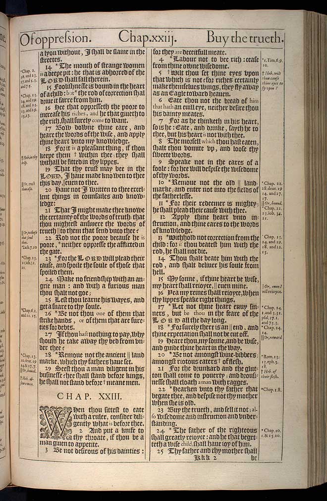 Proverbs Chapter 22 Original 1611 Bible Scan