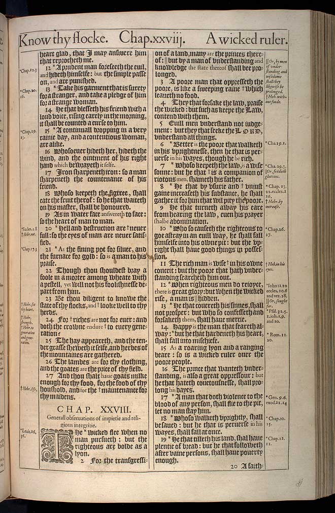 Proverbs Chapter 27 Original 1611 Bible Scan