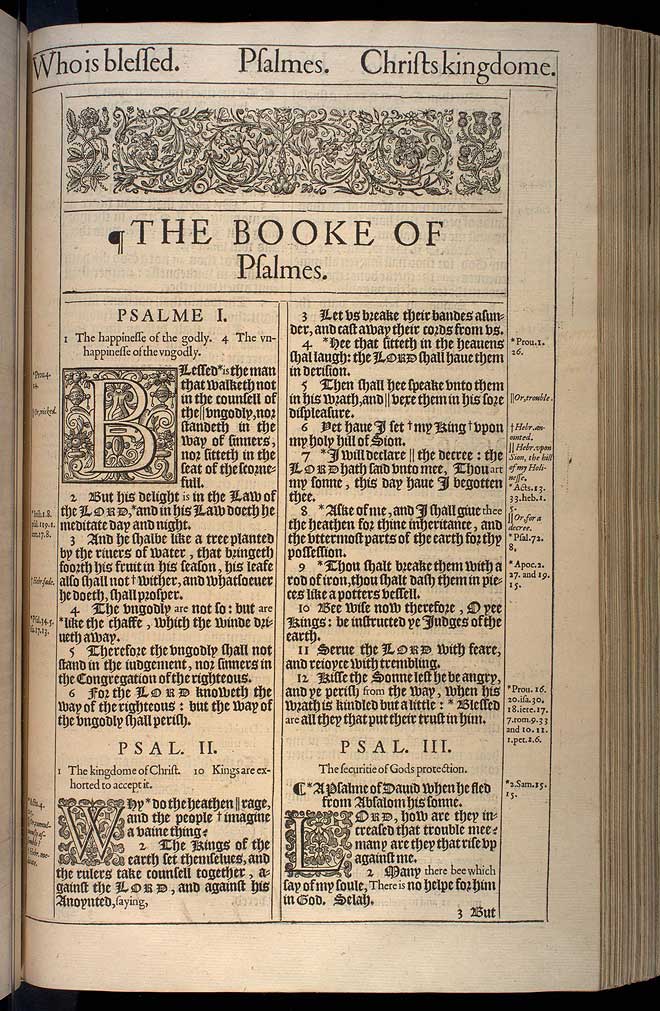 Psalms Chapter 2 Original 1611 Bible Scan