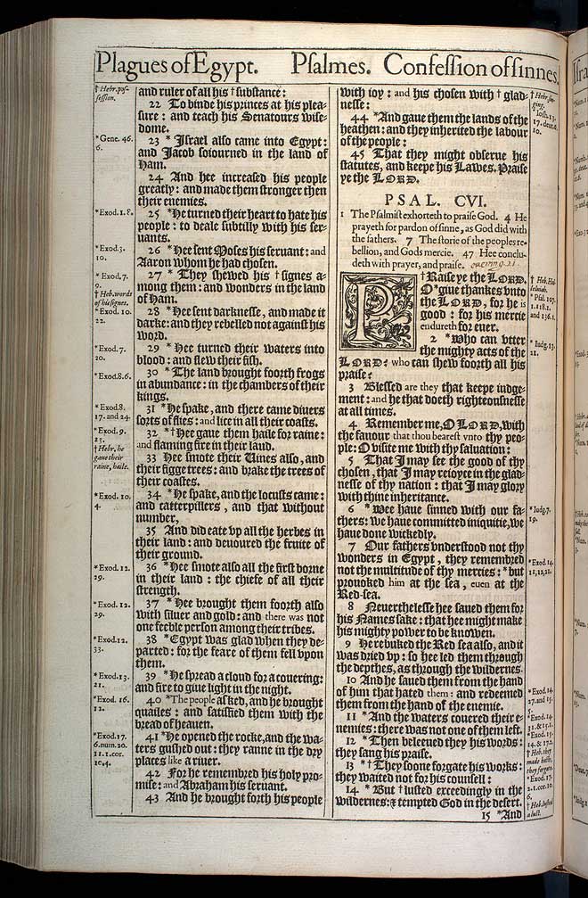 Psalms Chapter 106 Original 1611 Bible Scan