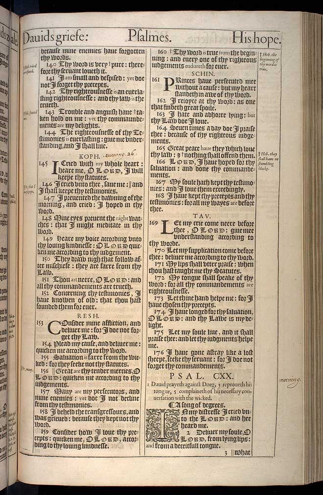 Psalms Chapter 119 Original 1611 Bible Scan