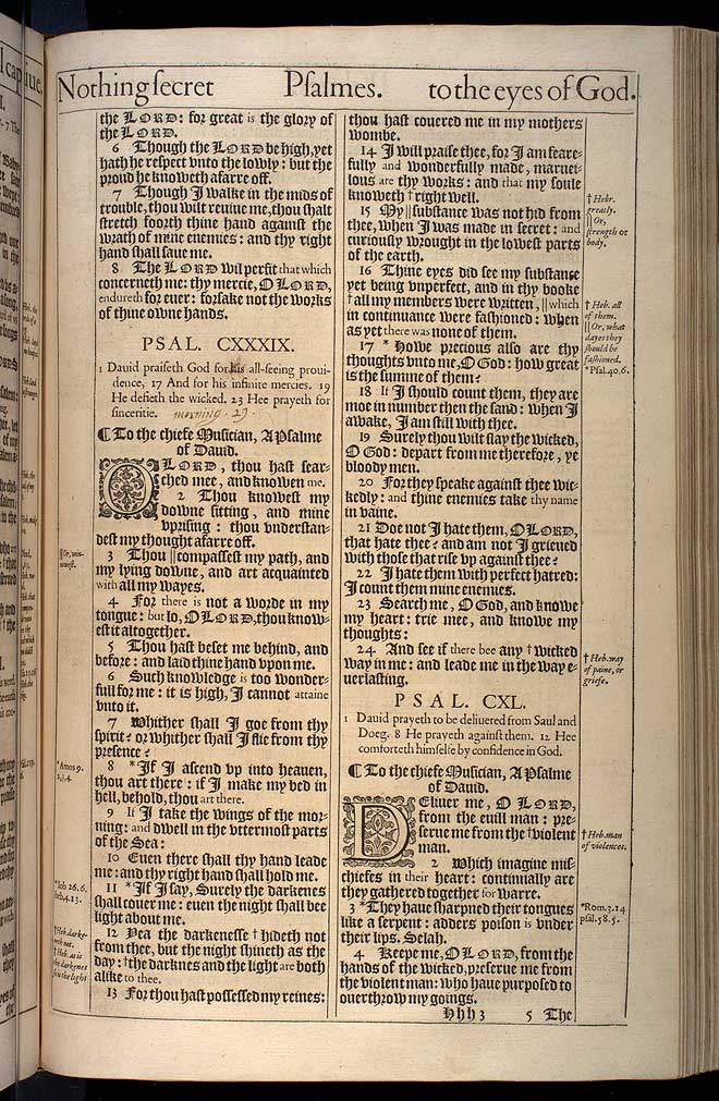 Psalms Chapter 140 Original 1611 Bible Scan