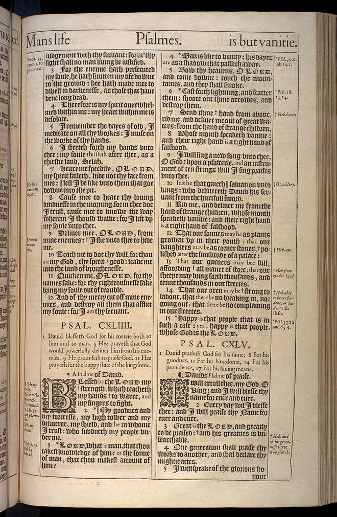 Psalms Chapter 144 Original 1611 Bible Scan
