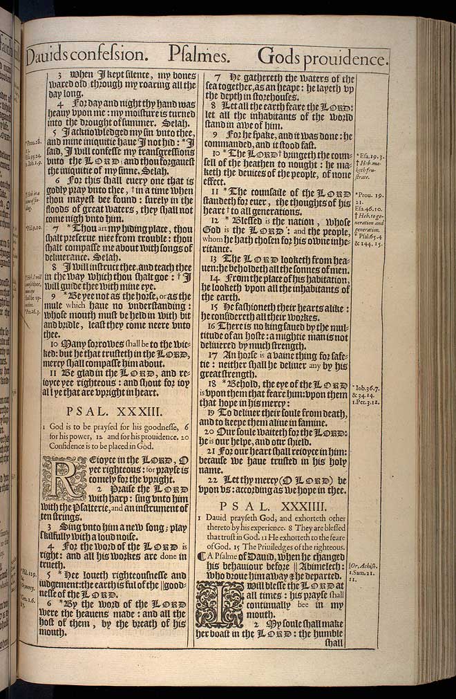 Psalms Chapter 33 Original 1611 Bible Scan