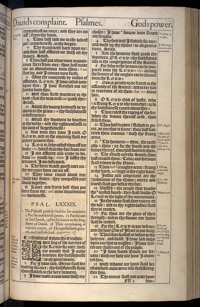 Psalms Chapter 89 Original 1611 Bible Scan