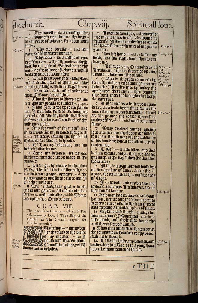 Song of Solomon Chapter 7 Original 1611 Bible Scan