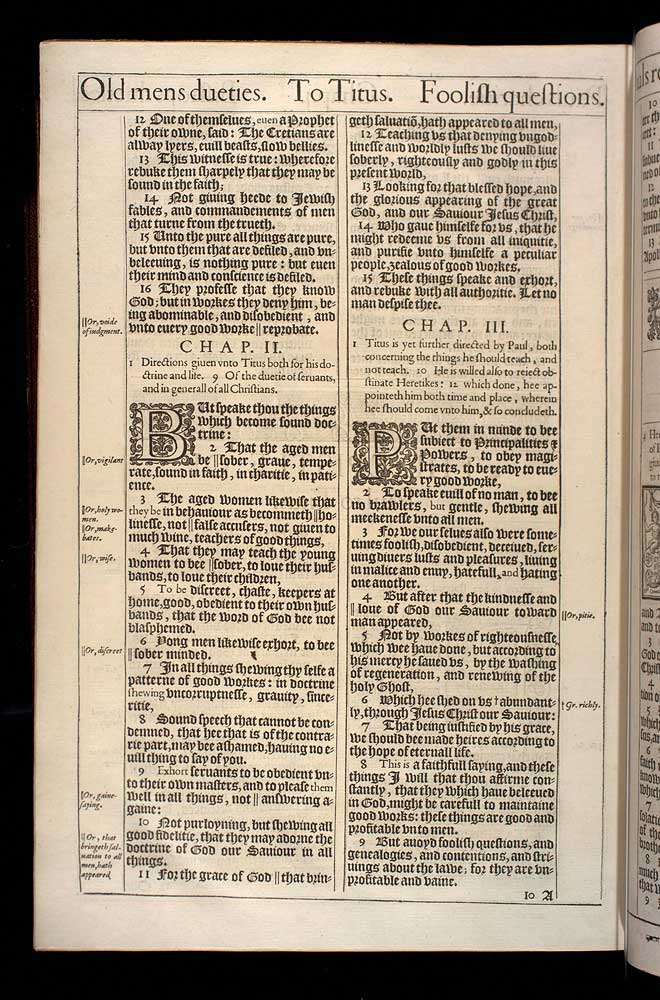 Titus Chapter 1 Original 1611 Bible Scan