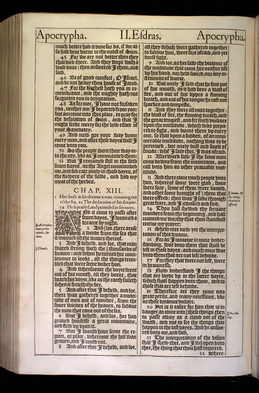 2 Esdras Chapter 12 Original 1611 KJV Bible Scan