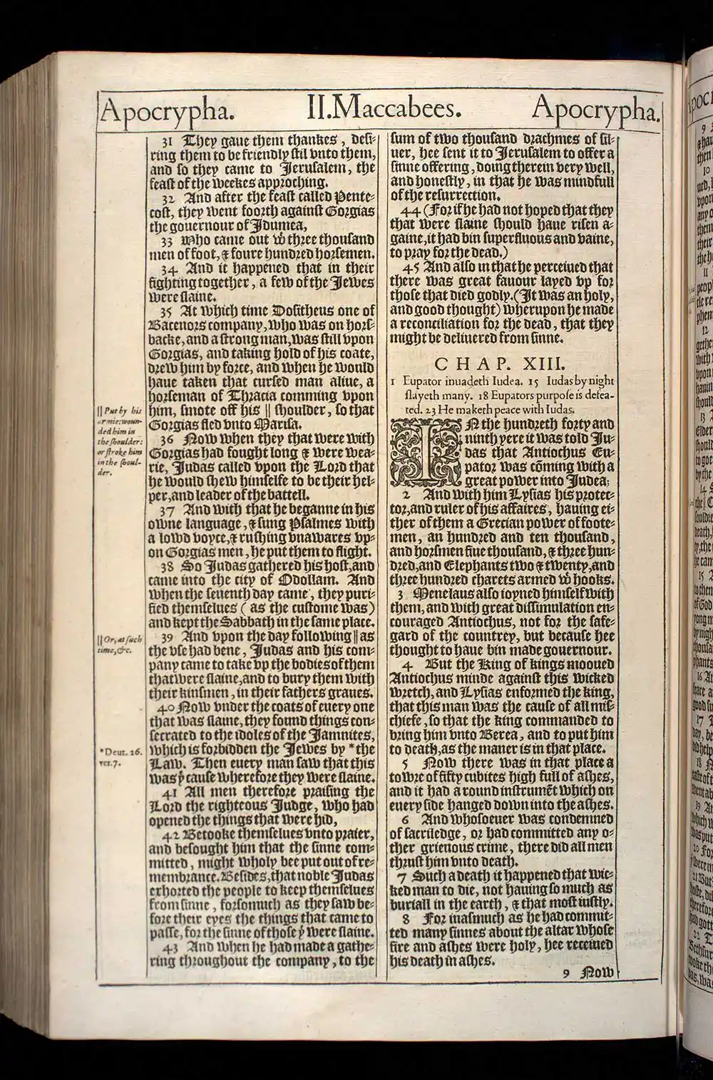 2 Maccabees Chapter 12 Original 1611 KJV Bible Scan