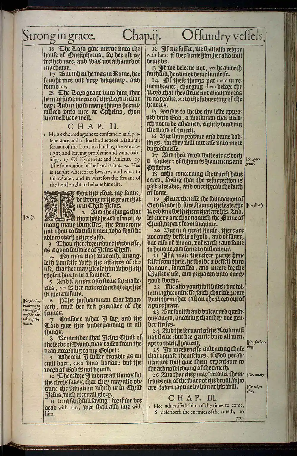 2 Timothy Chapter 2 Original 1611 KJV Bible Scan