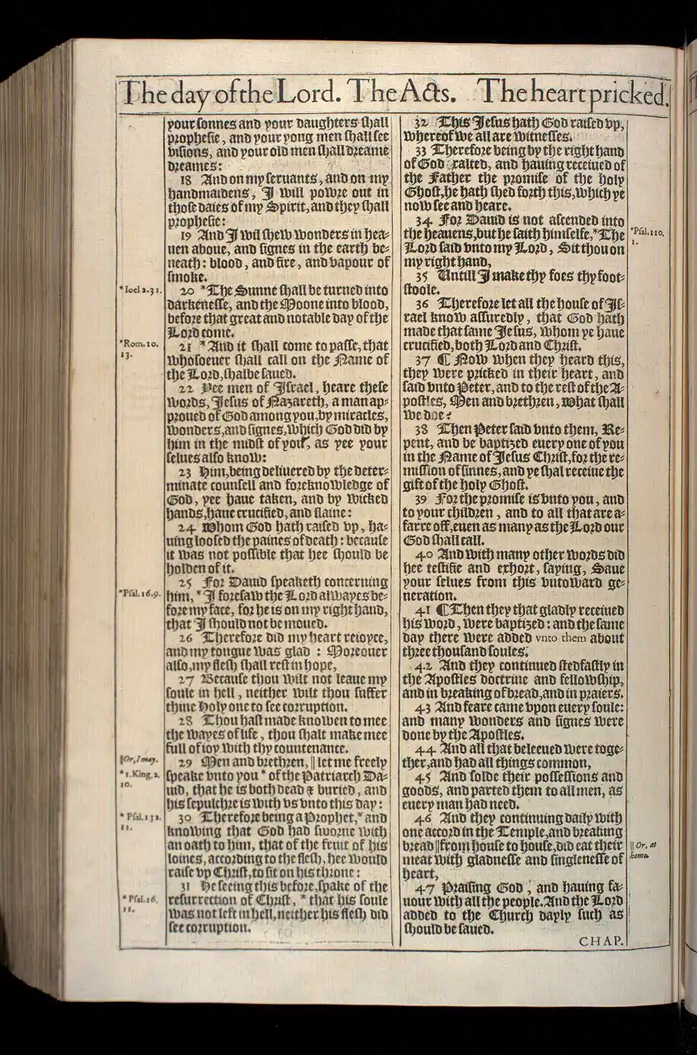 Acts Chapter 2 Original 1611 KJV Bible Scan