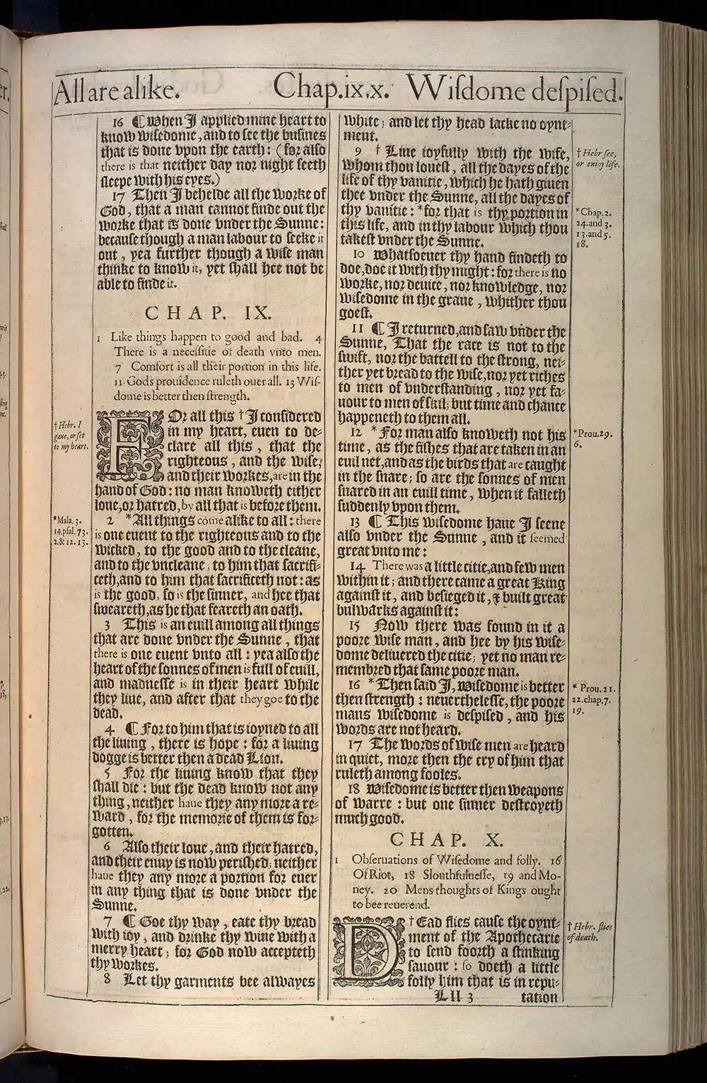 Ecclesiastes Chapter 8 Original 1611 KJV Bible Scan