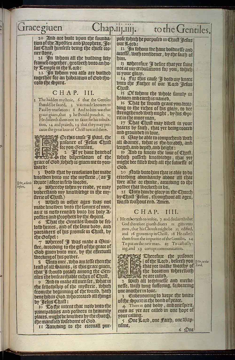 Ephesians Chapter 2 Original 1611 KJV Bible Scan