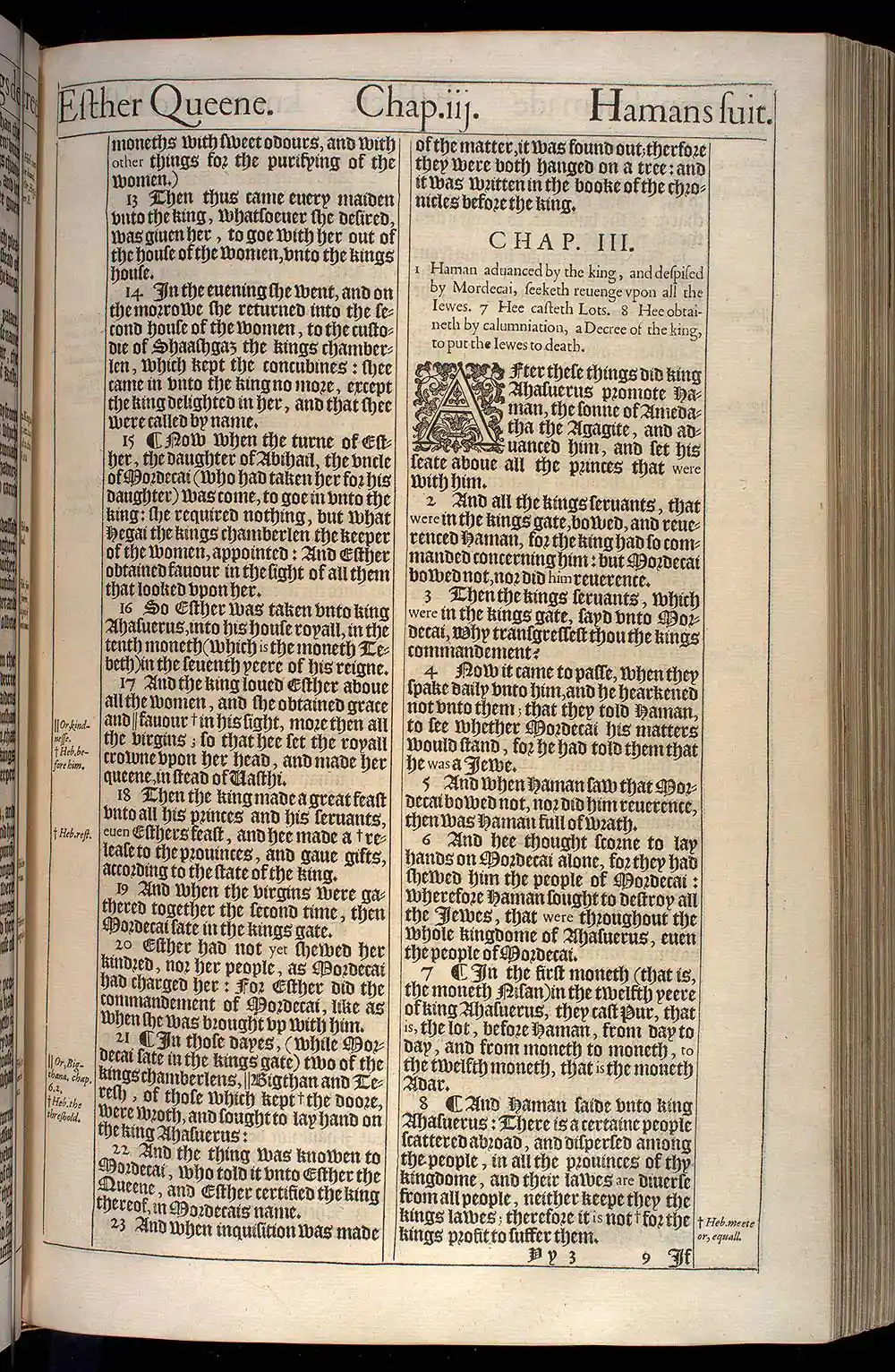 Esther Chapter 2 Original 1611 KJV Bible Scan