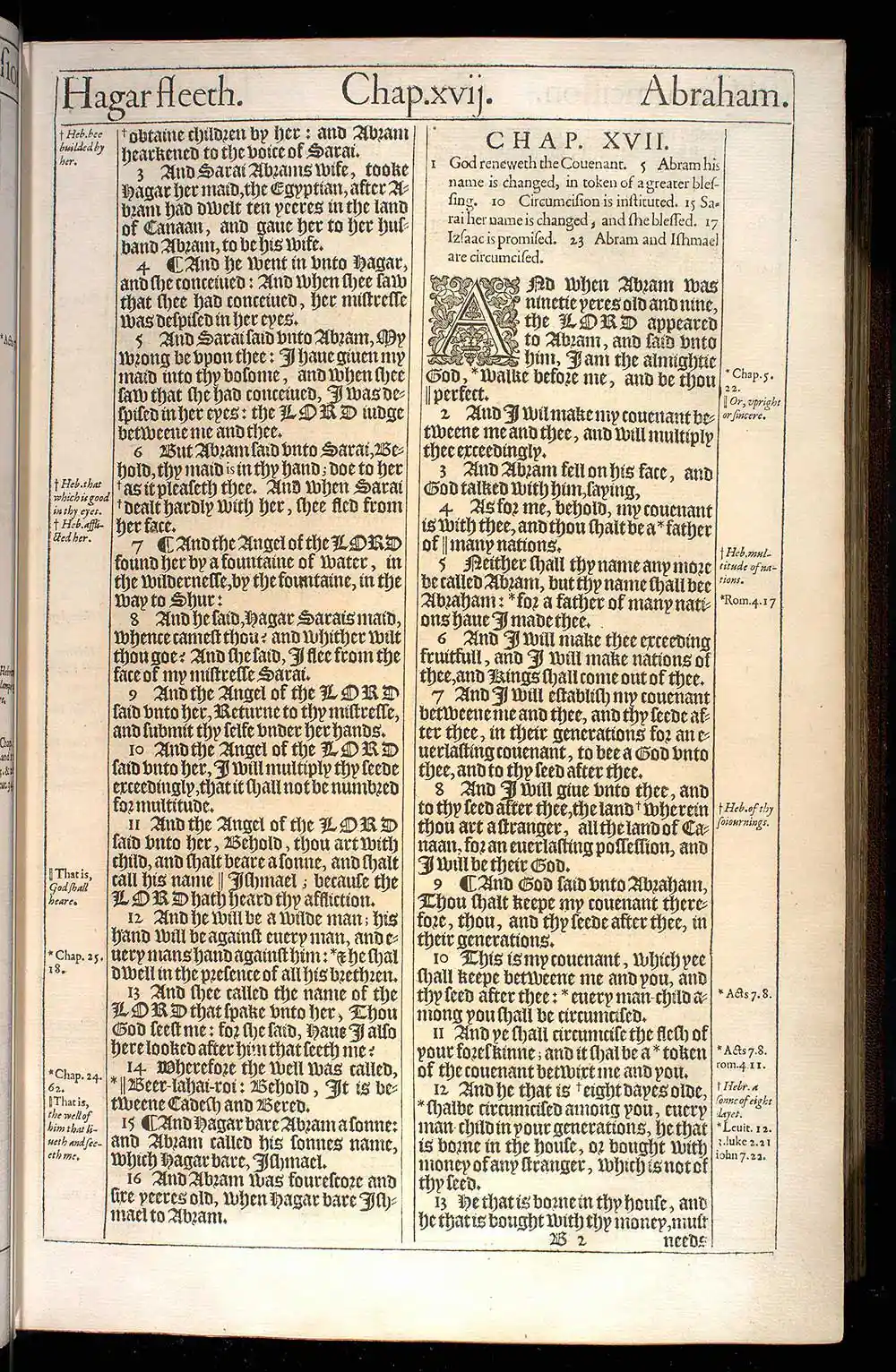 Genesis Chapter 17 Original 1611 KJV Bible Scan