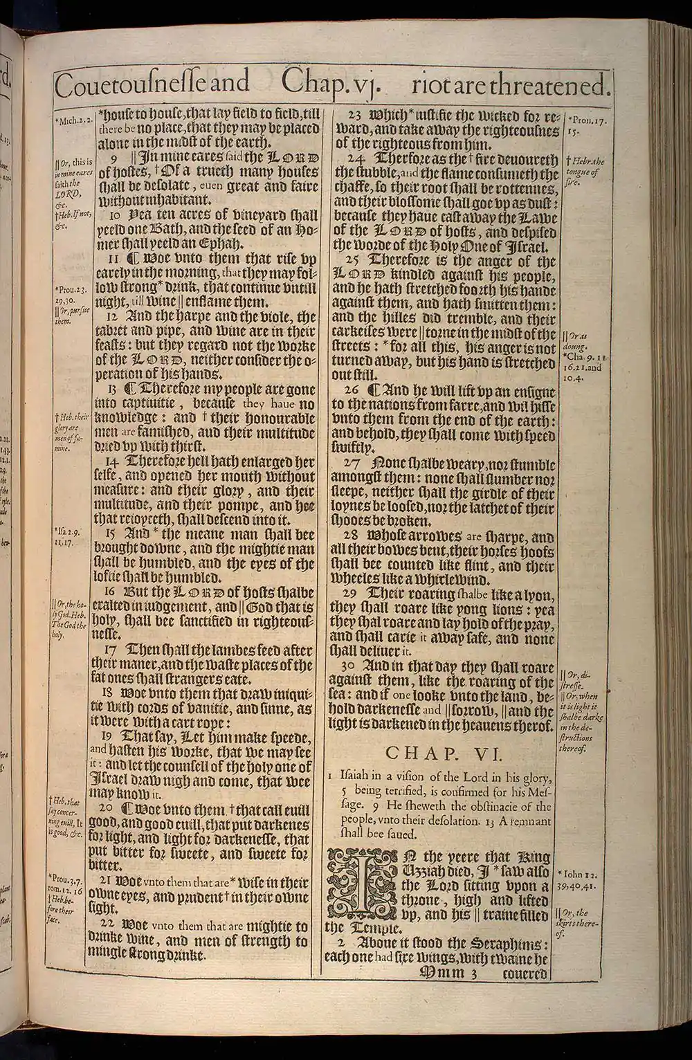 Isaiah Chapter 5 Original 1611 KJV Bible Scan