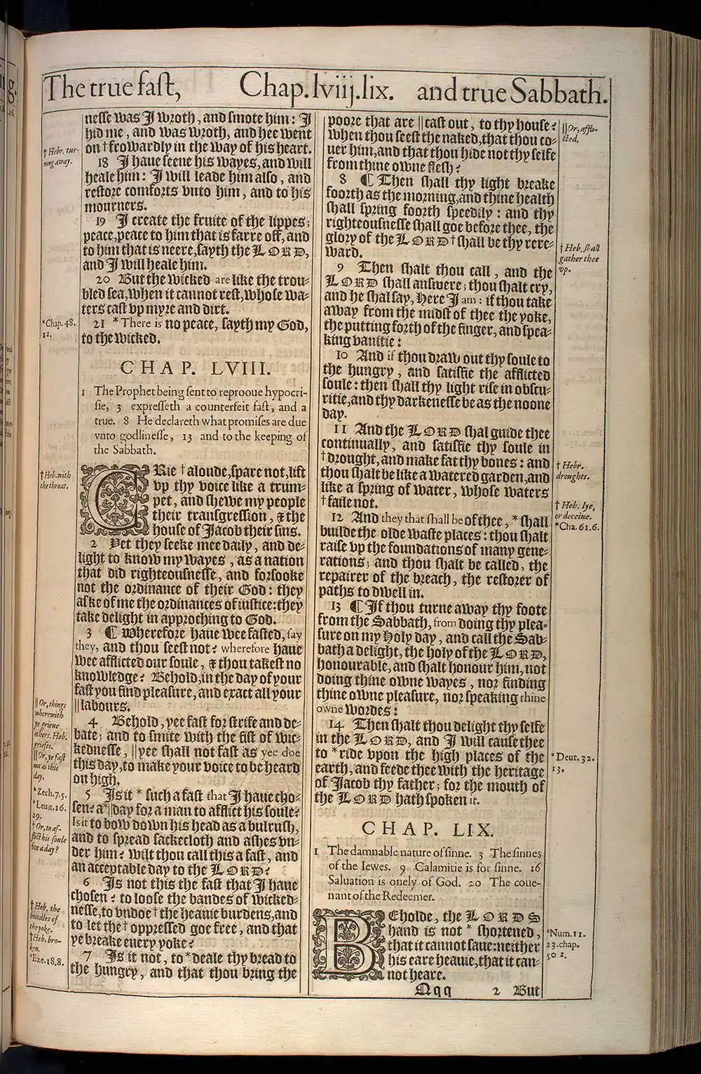 Isaiah Chapter 57 Original 1611 KJV Bible Scan