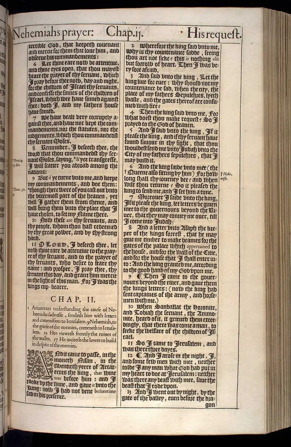 Nehemiah Chapter 1 Original 1611 KJV Bible Scan