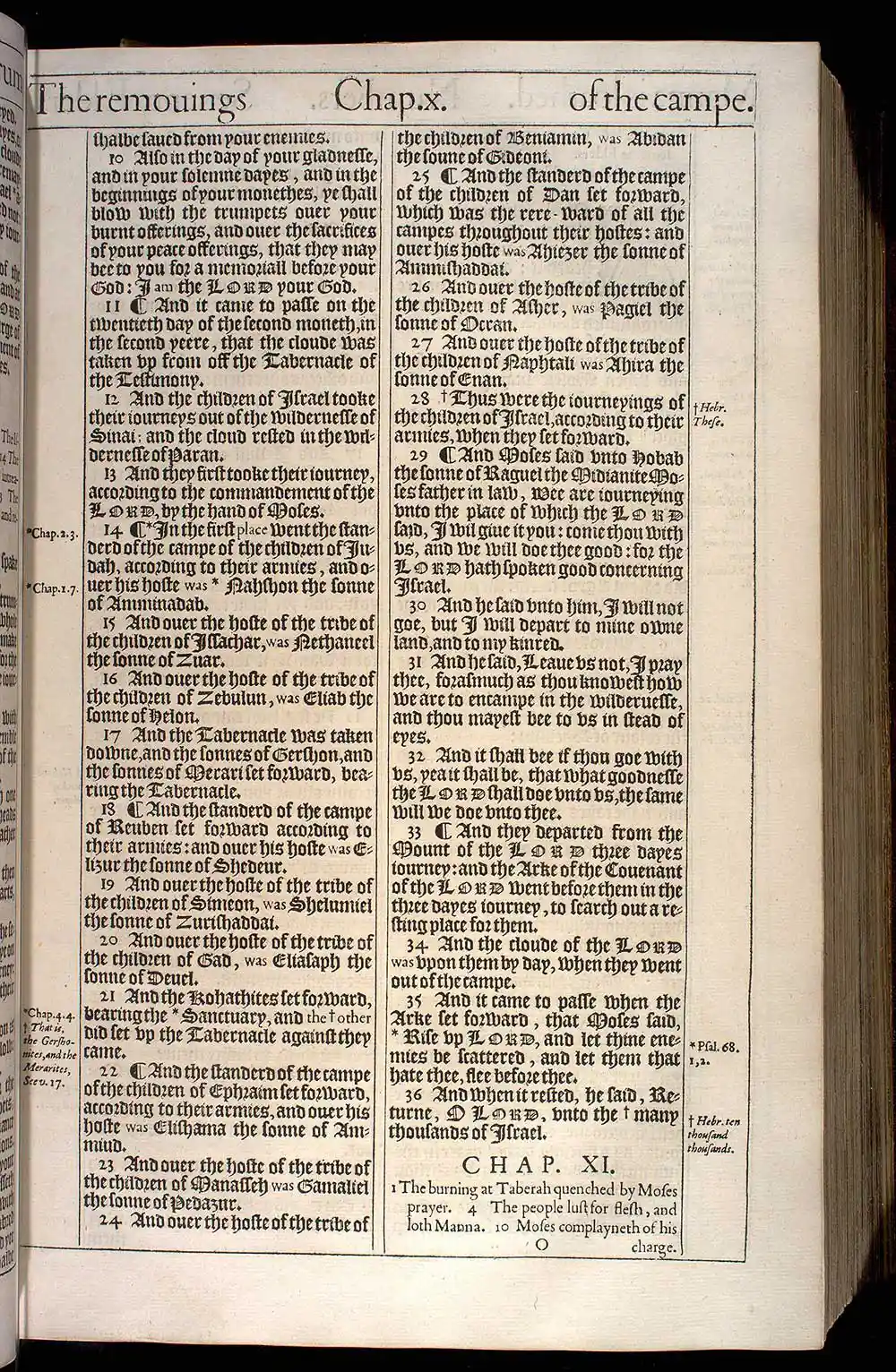 Numbers Chapter 11 Original 1611 KJV Bible Scan