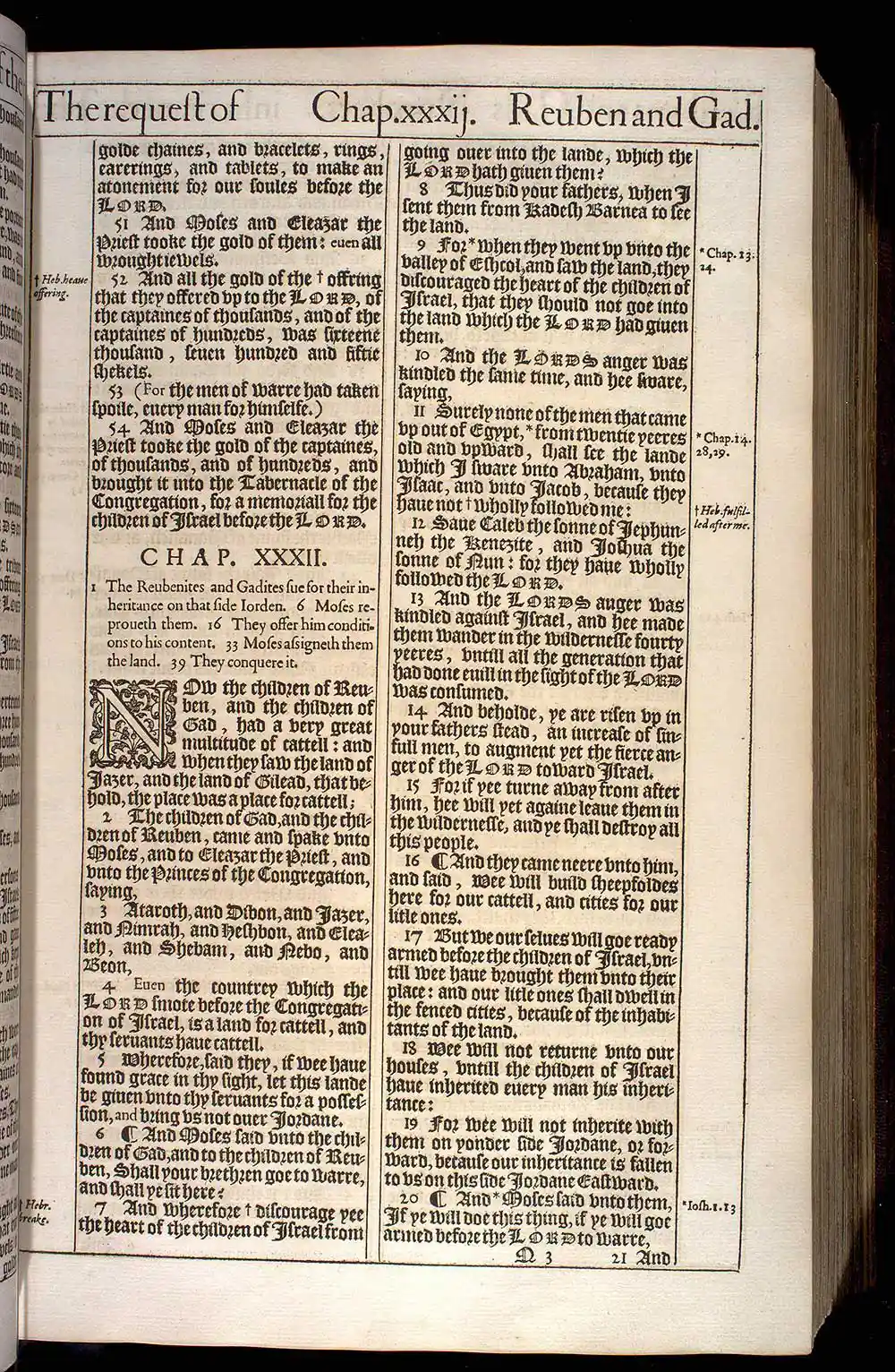 Numbers Chapter 31 Original 1611 KJV Bible Scan