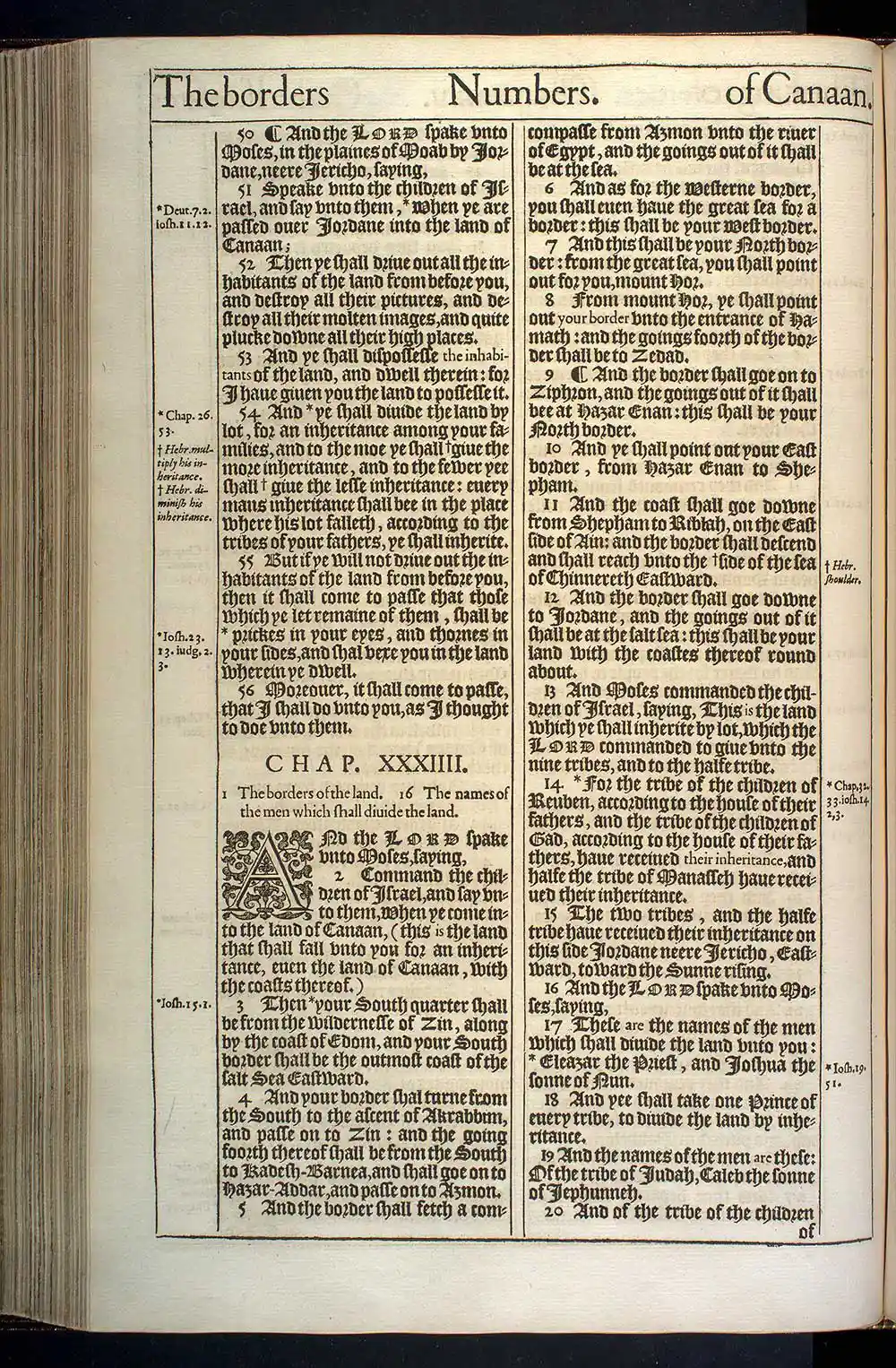 Numbers Chapter 33 Original 1611 KJV Bible Scan