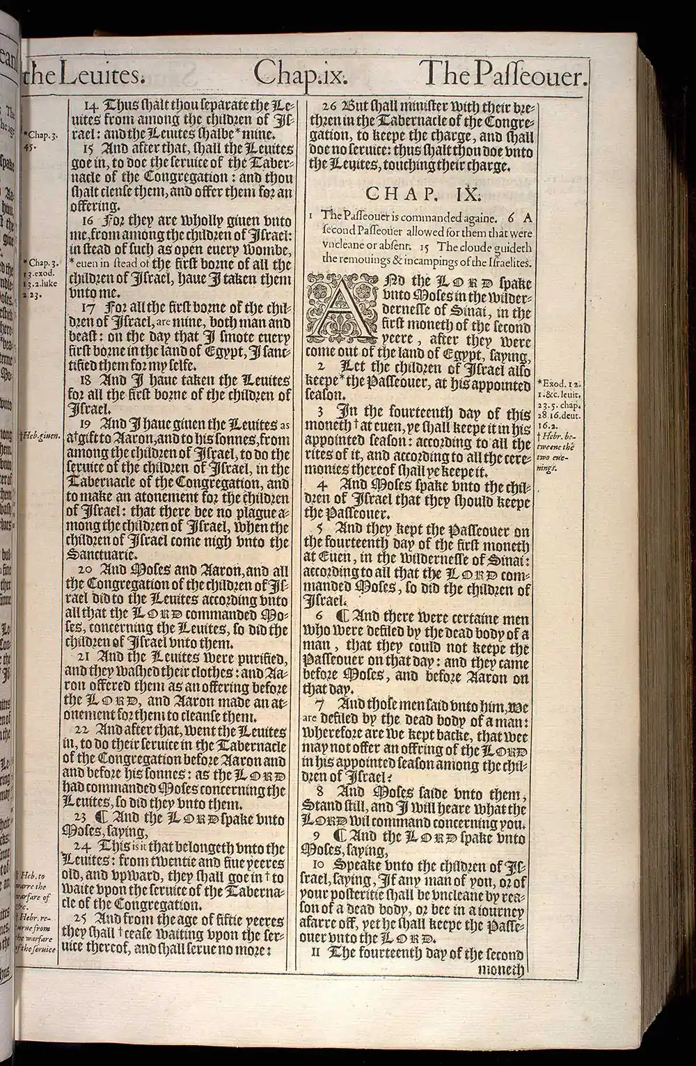 Numbers Chapter 8 Original 1611 KJV Bible Scan