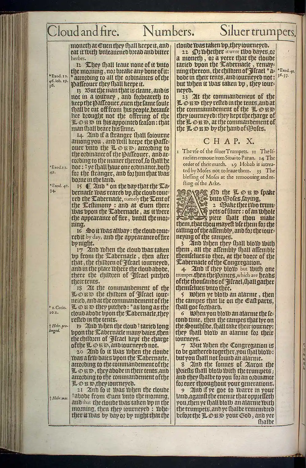 Numbers Chapter 9 Original 1611 KJV Bible Scan