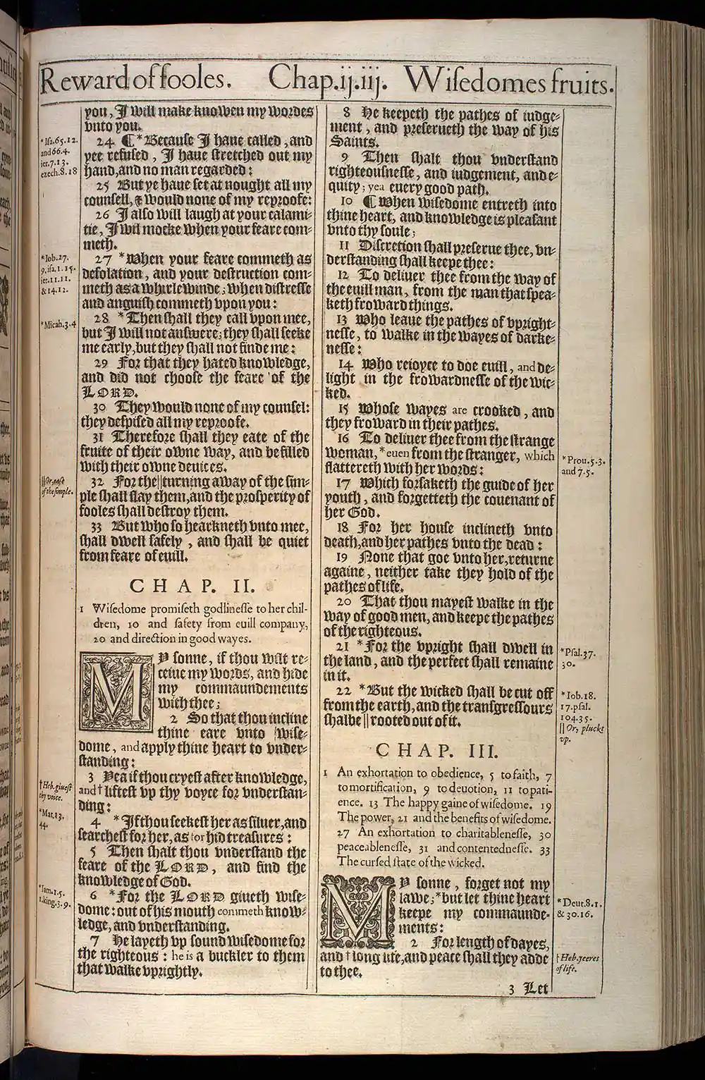 Proverbs Chapter 2 Original 1611 KJV Bible Scan