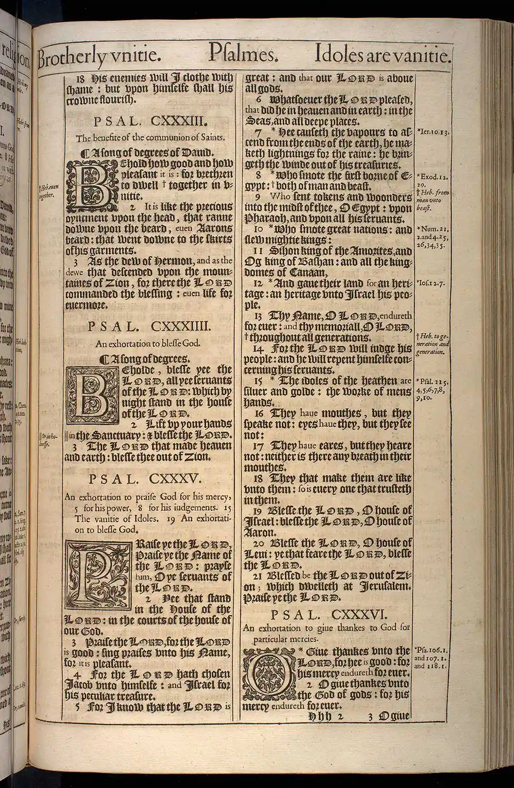 Psalms Chapter 134 Original 1611 KJV Bible Scan