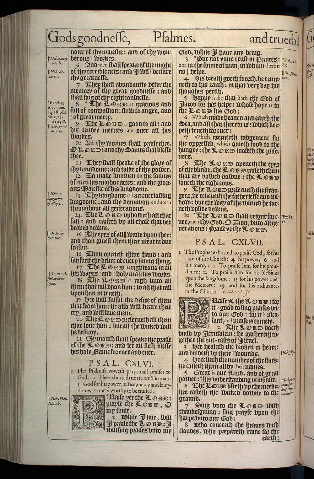 Psalms Chapter 147 Original 1611 KJV Bible Scan
