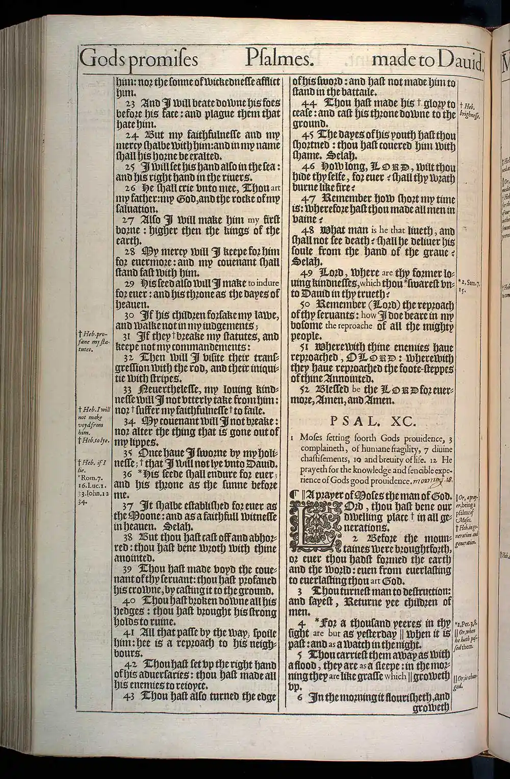 Psalms Chapter 90 Original 1611 KJV Bible Scan
